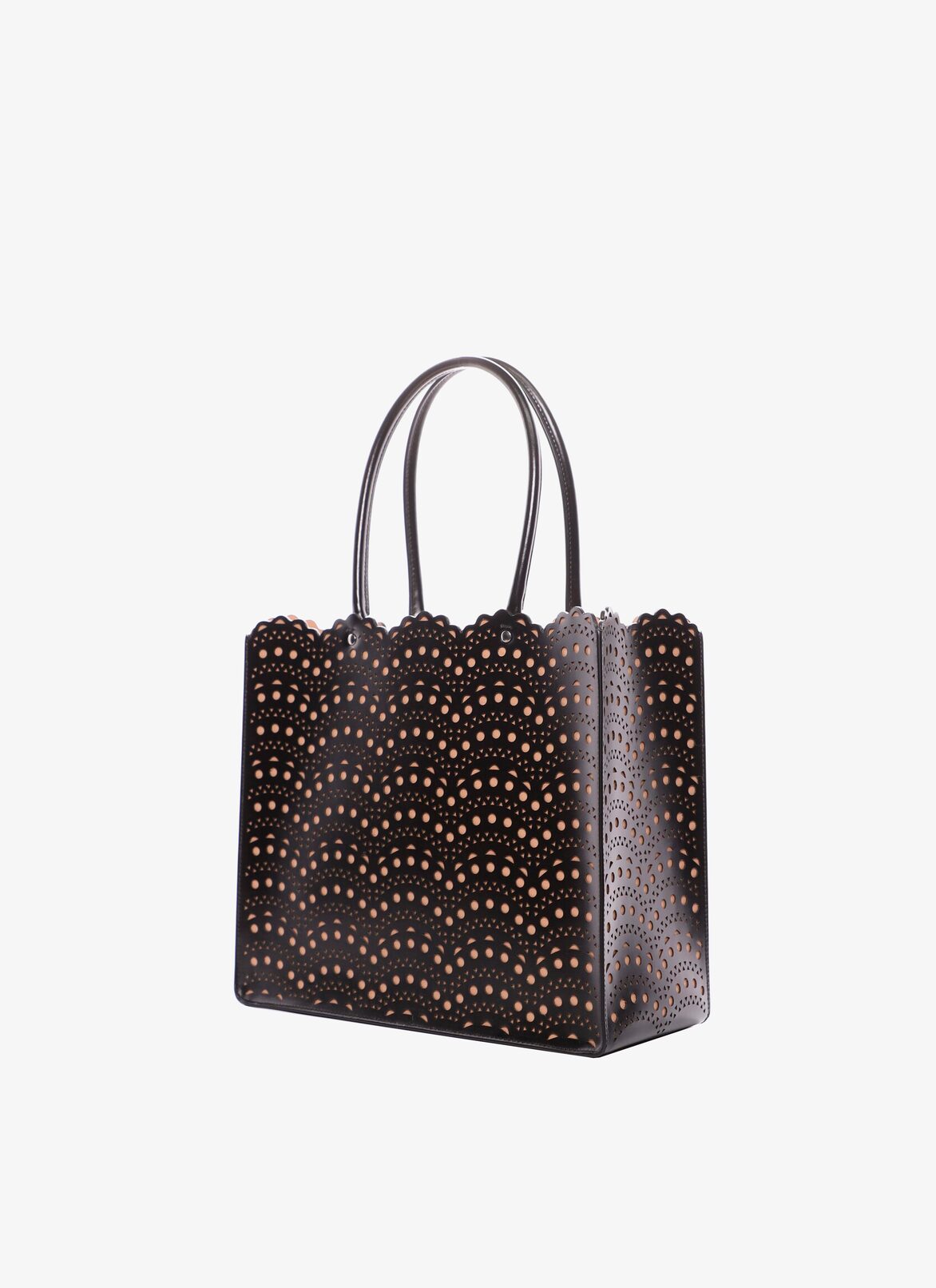 GARANCE 28 TOTE BAG ALAÏA BLACK/SAND GARANCE 28 TOTE BAG